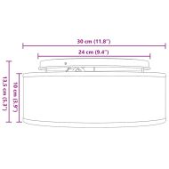 Таванна лампа с прожектори Сив 30 x 30 x 13,5 см текстил