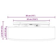 Таванна лампа с прожектори Черно 38 x 38 x 13,5 см текстил