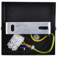 Таванен спот с прожектори Черно 13 x 13 x 26 см Стъкло и метал