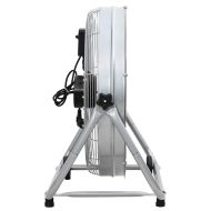 Барабанен вентилатор с колело Сребрист 73 x 42 x 70 см Алуминий