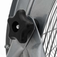 Барабанен вентилатор с колело Сребрист 73 x 42 x 70 см Алуминий