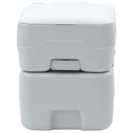 Къмпинг тоалетна Сив и бял 41,5 x 36,5 x 42 см Полиетилен