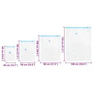 Чанти за съхранение 15 pcs Прозрачни и сини 130 x 100 cm