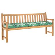 Възглавница за палети Зелен Листен Шаблон 180 x 40 x 8 см