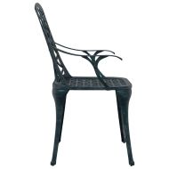 Градински стол 4 pcs Зелен 61 x 60,5 x 93см Алуминий