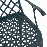 Градински стол 4 pcs Зелен 61 x 60,5 x 93см Алуминий