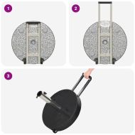 Основа за чадър Черно Ø 45 x 37.5 см Гранит