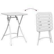 Бистро маса Бяло 55 x 55 x 72,5 см Прахово боядисана стомана