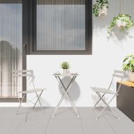 Сгъваем градински стол 2 pcs Бежово 42 x 46 x 82см Метал