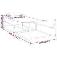 Шезлонг за градина 2 pcs Черно Прахово боядисана стомана