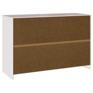 Служебен шкаф с чекмедже Drammen Бяло 114 x 43 x 75,5 см