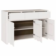 Служебен шкаф с чекмедже Drammen Бяло 114 x 43 x 75,5 см