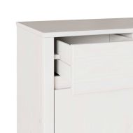 Служебен шкаф с чекмедже Drammen Бяло 114 x 43 x 75,5 см