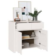 Служебен шкаф с чекмедже Drammen Бяло 79 x 43 x 75.5 см