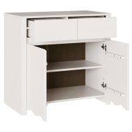 Служебен шкаф с чекмедже Drammen Бяло 79 x 43 x 75.5 см