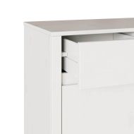 Служебен шкаф с чекмедже Drammen Бяло 79 x 43 x 75.5 см