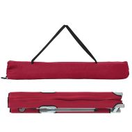 Сгъваемо къмпинг легло 2 pcs Червено 194 x 62,5 x 42,5 см
