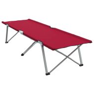 Сгъваемо къмпинг легло 2 pcs Червено 194 x 62,5 x 42,5 см
