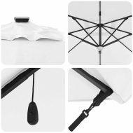 Рома Парасол Бежово 286 x 284 x 270 см Алуминий и полиестер