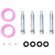 Душ на слънчева енергия за открито Черно 217 см PVC и алуминий