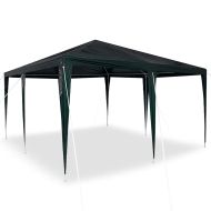 Парти шатър Зелен 400 x 400 x 266 см Полиетилен и стомана