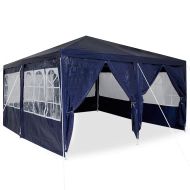 Парти шатър Синьо 400 x 400 x 266 см Полиетилен