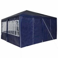 Парти шатър Синьо 400 x 400 x 266 см Полиетилен