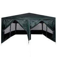 Парти шатър Зелен 400 x 400 x 266 см Полиетилен
