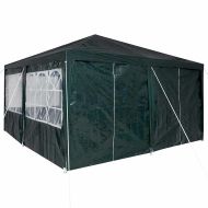 Парти шатър Зелен 400 x 400 x 266 см Полиетилен