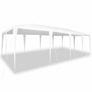 Парти шатър Бяло 800 x 400 x 266 см Полиетилен и стомана