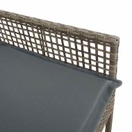Градински стол 2 pcs Сив 55 x 53 x 85 см полиратан