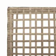 Градински стол 2 pcs Бежово 55 x 53 x 85 см полиратан