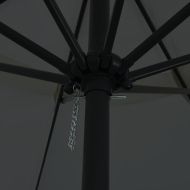 Градински парасол Антрацит 394 x 394 x 248 см
