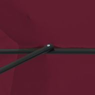 Градински парасол Бордо червен 394 x 394 x 248 см