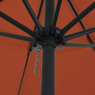 Градински парасол Теракота 394 x 394 x 248 см