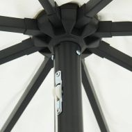 Градински парасол Пясъчен и антрацитен 395 x 395 x 245 см