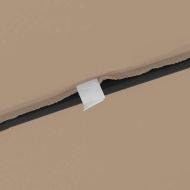 Градински парасол Таупе 295 x 295 x 245 см Полиестер и стомана