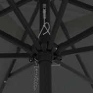 Градински парасол Антрацит 295 x 295 x 245 см