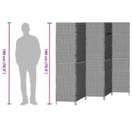 Разделител за стая Бежово 242 x 180 см полиратан