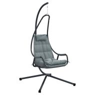 Висящ стол яйце Антрацит 94 x 107 x 196,5 см Стомана