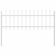 Градска ограда Бяло 1,7 x 0,6 м Прахово боядисана стомана