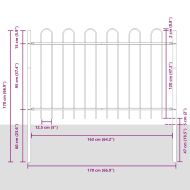 Градска ограда BOXTEL Бяло