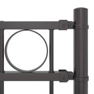 Елемент на оградата Сив 170 x 150 см Стомана