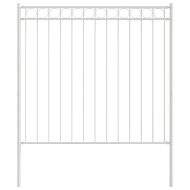 Елемент на оградата Бяло 170 x 170 см Стомана