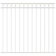 Елемент на оградата Бяло 170 x 150 см Стомана