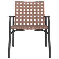 Градински стол 2 pcs Кафяво 78 x 55,5 x 75,5 см полиратан