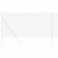 Европейска ограда 1 x 10 m Желязо с PVC покритие Зелено