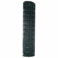 Европейска ограда 1 x 10 m Желязо с PVC покритие Зелено