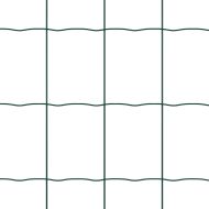 Европейска ограда 0,8 x 25 m Желязо с PVC покритие Зелено