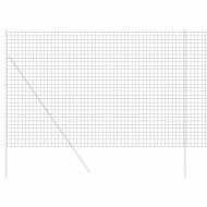 Европейска ограда Сив 1,5 x 10 m Желязо с PVC покритие
